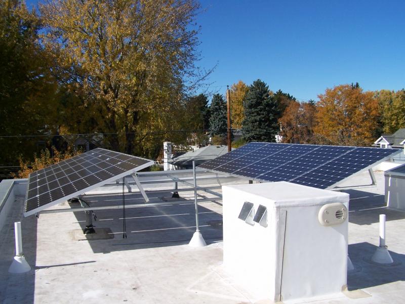 A flat roof installation in Denver